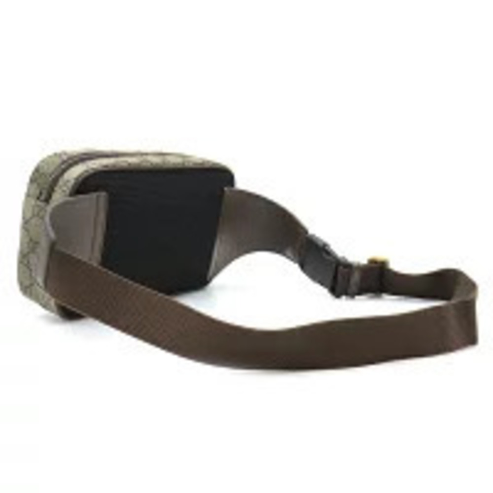 Gucci GG Web Brown Bag Beige Supreme Canvas Ebony Belt Ophidia Brown Tan